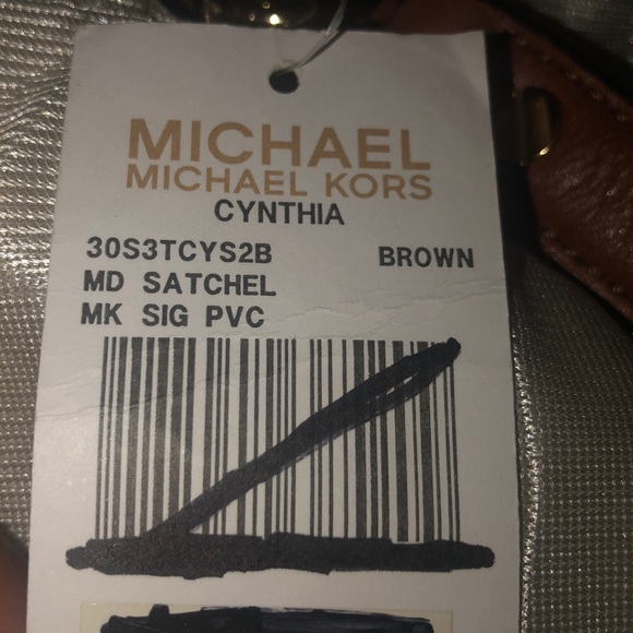 Michael Kors Cynthia Brown Satchel - Picture 7 of 7